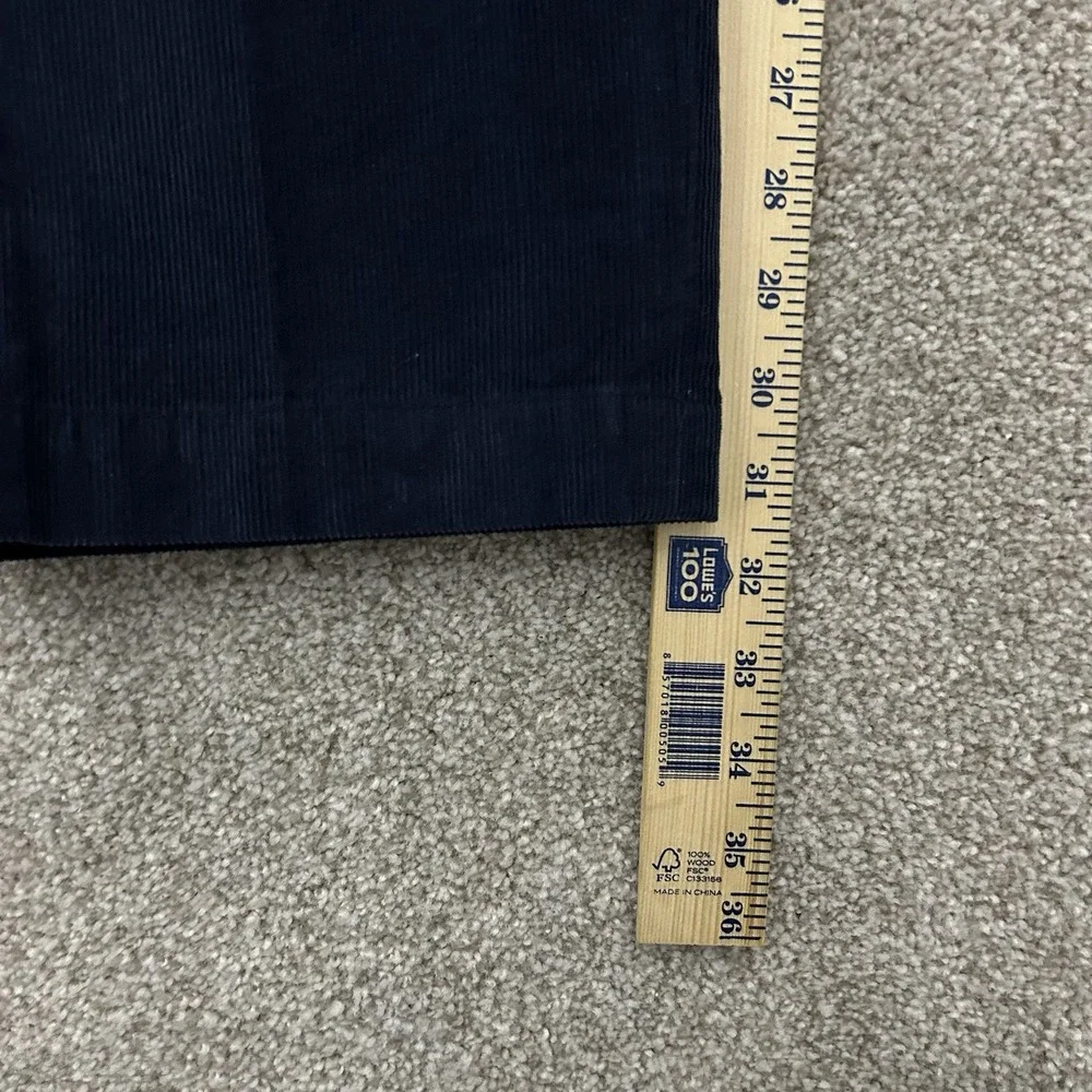 Brooks Brothers Flat Front‎ Clark Corduroy Pants Men's Size 36x32 Blue